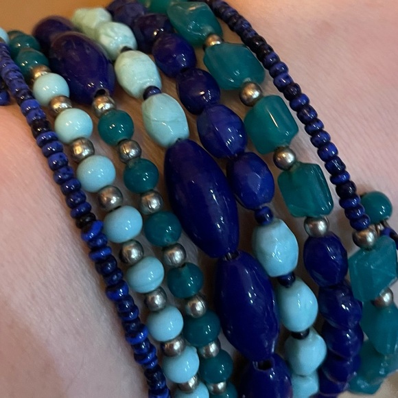 Beaded blue wrap around bracelet*buy1get1* - Picture 4 of 5